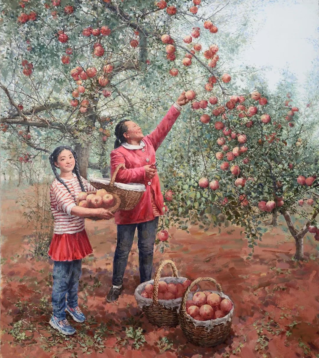 《外婆家的果园》  黄芸   油画  170cm×150cm